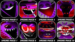 Phase 3 VS Phase 4 VS Phase 5 VS Phase 6 VS Phase 7 VS Phase 8 VS Phases 910 in Incredibox Sprunki [upl. by Johst]