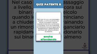 Quiz ufficiale per la patente B perte patente [upl. by Nnylyt]