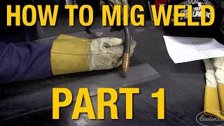 How To MIG Weld MIG Welding Basics Demo Part 1  Eastwood [upl. by Finzer]