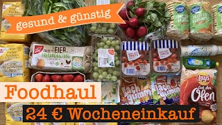 Wocheneinkauf gesund amp günstig mit Cashback 24 €  Food Haul mit Food Diary 1 Person [upl. by Queri297]