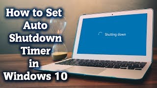 How to Set PC Auto shutdown timer in Windows 10  Windows tutorial [upl. by Salazar]