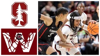 2 Stanford vs 1 South Carolina Full Womens basketball Highlights  December 21 2021 [upl. by Awjan387]