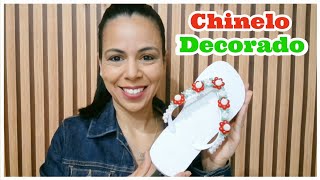 COMO FAZER UM LINDO CHINELO FÁCIL INICIANTES chinelosbordados passoapasso façavocêmesmo [upl. by Nnyliram]