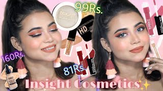 Insight Cosmetics  One Brand Makeup Tutorial  Products From 81222Rs 😱 [upl. by Halona]