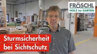 L5 Sturmsicherheit bei Sichtschutz [upl. by Lachman]