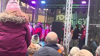 Bury music services performing silent night at the bury christmas light switch on November 2024 [upl. by Blythe]