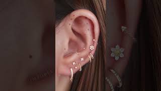 Stylish Gold Cartilage Earring Ideas Perfect for Multiple Ear Piercings [upl. by Pirbhai]