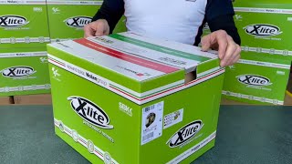 XLite X803RS gold helmet unboxing [upl. by Salokkin214]