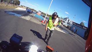 CRASHED  TAKE 2  KTM 790 Duke  14 mile Drag Strip Pass  Heathcote Park Raceway  HPRFamily [upl. by Molli]