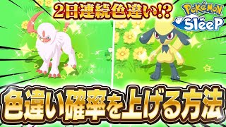 色違い確率を上げる方法があったかもしれないのでご紹介します【ポケモンスリープ】 [upl. by Winthorpe]