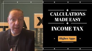 How to Calculate Income Tax  Higher Applications Of Maths [upl. by Kavita]