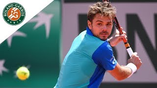 Stan Wawrinka  Top 5 Best Shots  RolandGarros 2017 [upl. by Krystle]