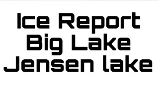 First ice report for Big Lake near Evart Mi And Jensen lake in Mecosta county [upl. by Berghoff]