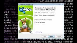 Instalación y configuración de Emule 2012 [upl. by Nnaynaffit370]