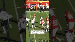 Patrick Mahomes got caught cheating shorts nfl chiefs patrickmahomes [upl. by Flavian]