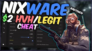 The 2 HVH CHEAT FOR CS2  Nixware CS2 Showcase [upl. by Etteb]