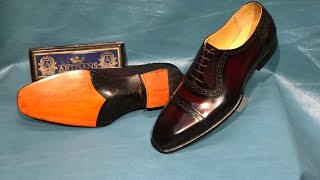 Maroonish Laced Up Durby Shoes in Fiddle Back Waist Leather Sole With Dark Shades [upl. by Anuait]