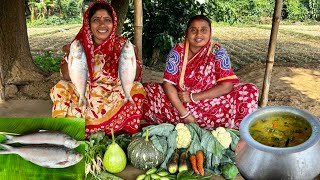 শীতের সকালে মাঠের টাটকা সবজি দিয়ে মায়ের হাতের দারুন স্বাদের খিচুড়ি তার সাথে ইলিশ মাছ ভাজা [upl. by Noyerb251]