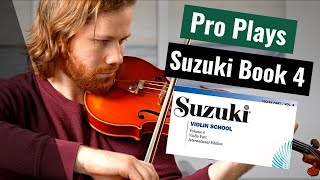 PRO plays  Suzuki Violin Book 4  Solo Violin [upl. by Alameda]