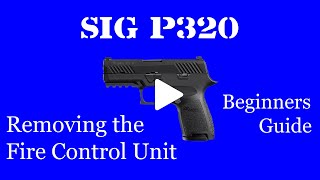 How to remove a Sig Sauer P320 Fire Control Unit  FCU [upl. by Mays]