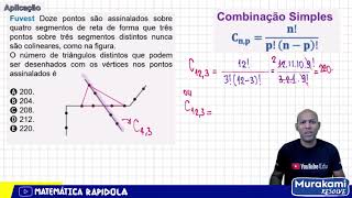 COMBINAÇÃO SIMPLES  ANÁLISE COMBINATÓRIA 04 [upl. by Sesiom]