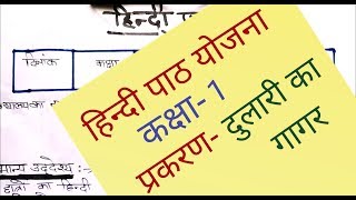 hindi lesson plan for class 1st दुलारी का गागर [upl. by Murvyn]