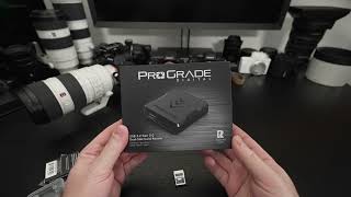 ProGrade CFexpress Type A 160GB Memory Card and Reader Unboxing [upl. by Htezzil]