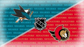 NHL 25  San Jose Sharks Vs Ottawa Senators  TTC 11252024 [upl. by Salvador732]