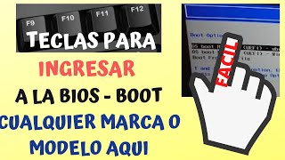 🔚Teclas para entrar ala bioscomo saber con que tecla entrar a mi bios Y boot hpdell lenovo 2024 [upl. by Pevzner]