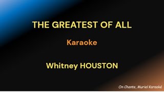 GREATEST LOVE OF ALL  KARAOKE WHITNEY HOUSTON [upl. by Bashemeth]