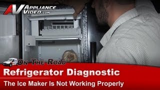 Whirlpool Refrigerator Repair  Ice Maker Not Working Properly  Ice Maker [upl. by Lyrrehs]