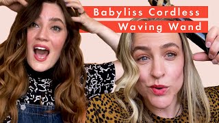 BaByliss Cordless Waving Wand tested on different hair types  Cosmopolitan UK [upl. by Nnylaj]