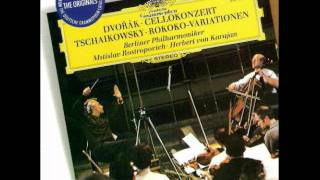 Tchaikovsky Variations on a Rococo Theme 22 Rostropovich Karajan [upl. by Lenhard]