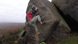 Triangle Wall  Font 7A  Burbage South [upl. by Rowney]