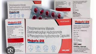 Makofz DX Capsule Chlorpheniramine Maleate Dextromethorphan Hydrobromide Phenylephrine Hydrochloride [upl. by Monsour542]