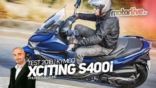 KYMCO XCITING S400i  TEST 2018 [upl. by Fougere863]