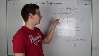 Invertierender Differenzierer  Inverting differentiator  Elektrotechnik [upl. by Arnold]