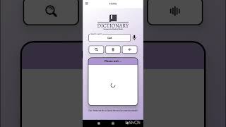 Dictionary App with React Native reactnative reactnativetutorial dictionary [upl. by Enidlarej]