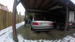 BMW e38 740i Straight pipes  cold start [upl. by Ramor]