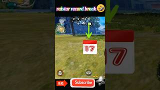 Raistar break record by adrenexgaming freefire skyler freefirefacts totalgamingraistar sativk [upl. by Odie]