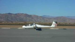 Glider towing in California City Airport [upl. by Braden]