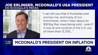 McDonald’s President speaks out on inflation and pricing [upl. by Etteluap]