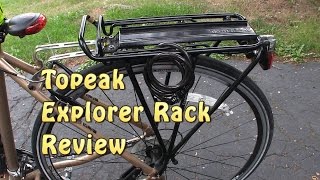 Topeak Explorer Rack MTX with spring rack review [upl. by Hamforrd]