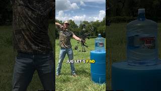 5 Gallon Jug vs 70 lb Compound Bow archery bowhunting yeeyee outdoors farmlife [upl. by Atled]