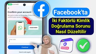 İki Faktörlü Kimlik Doğrulama Kodu Olmadan Facebooka Nasıl Giriş Yapılır Yeni Güncelleme [upl. by Smitty302]