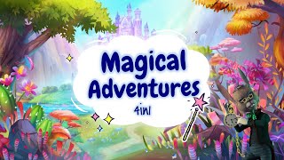 Sleep Meditations for Kids  MAGICAL ADVENTURES 4in1  Sleep Stories for Children [upl. by Ettenav]