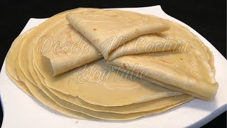 CREPAS DULCES Receta Base para la Masa  DESDE MI COCINA by Lizzy [upl. by Hosfmann]