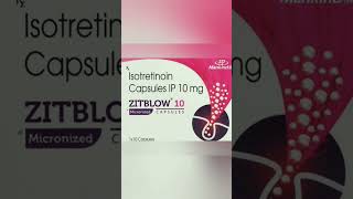 Zitblow 10 Capsules in Hindi  Isotretinoin 10mg Capsules shots [upl. by Arenahs]