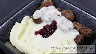 Pečené masové kuličky Köttbullar  IKEA  videorecept [upl. by Somar]