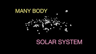 Modeling a flat and spinning solar system using Python [upl. by Lzeil]